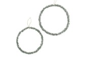 Boltze Home Decohanger Rumba cirkel set a 2 glitter groen Dia 27-en 33cm