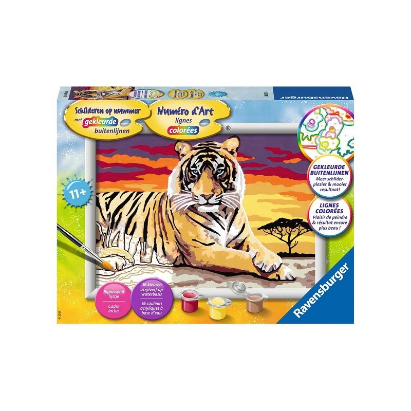 Ravensburger Peinture par numéros Tigre