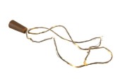 Flessenstop mep kurk met touw en 10 LED lamp verlichting warm wit 3xLR44 (incl) 100cm
