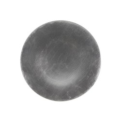 Sous-assiette plastique métallisé argent Ø33cm