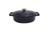 Braadpan Ø26cm Gietijzer Mat Black