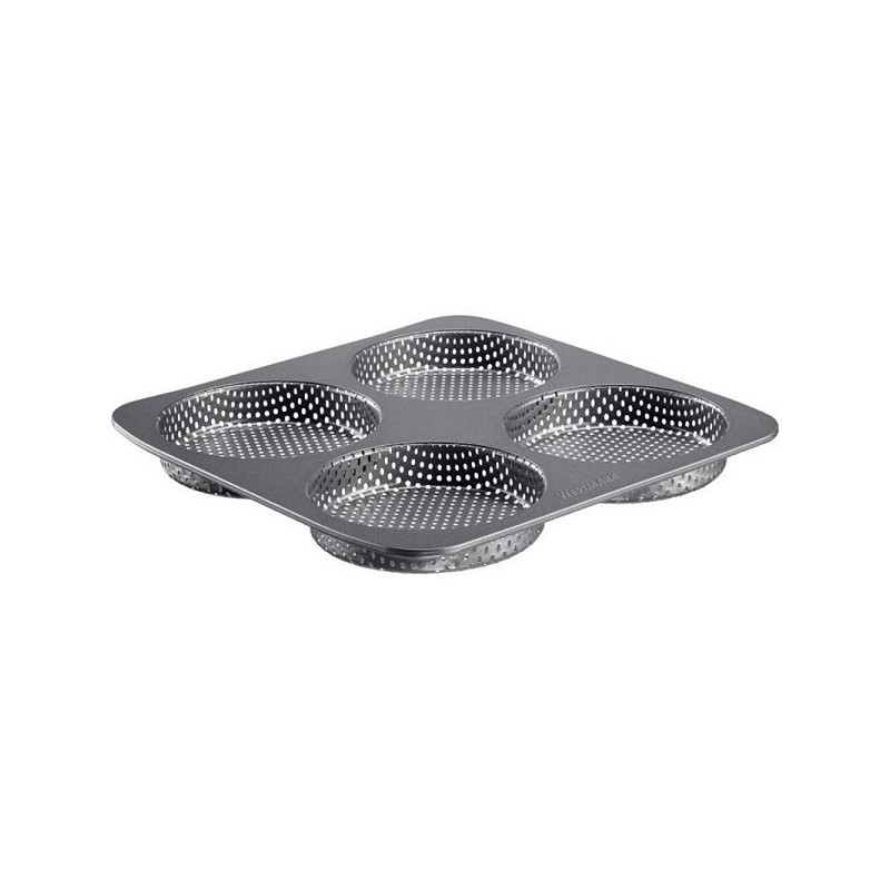 Westmark hamburgerbroodje bakvorm voor 4 broodjes 28x28x2,5cm