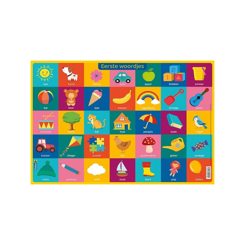 Sous-verres éducatifs Deltas - Premiers mots