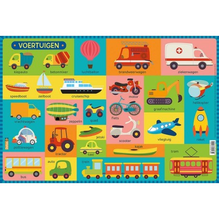 Sous-verres éducatifs Deltas - Véhicules