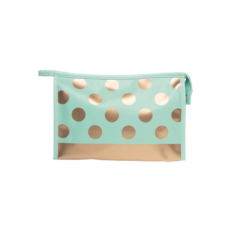 Trousse de toilette, collection Dots, 29 x 8 x 19 cm, matière PU, 2 petits compartiments intérieurs sur 1 côté