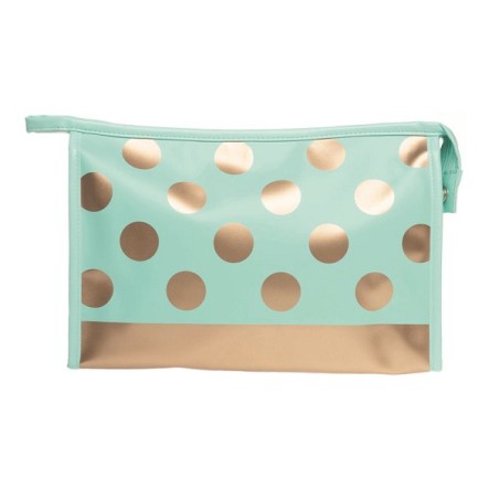 Trousse de toilette, collection Dots, 29 x 8 x 19 cm, matière PU, 2 petits compartiments intérieurs sur 1 côté