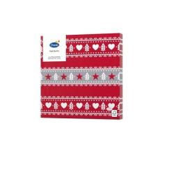 Serviettes Duni Suède 33x33cm tissu 3 couches FSC paquet de 20 serviettes