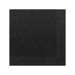 Duni Servetten Zwart 33x33cm 3-laagstissue FSC Pak A 20 Servetten