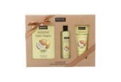 Sence Collection Coffret Coconut Planet Love Perles de bain 150 gr, gommage corporel 150 ml, gel douche 200 ml