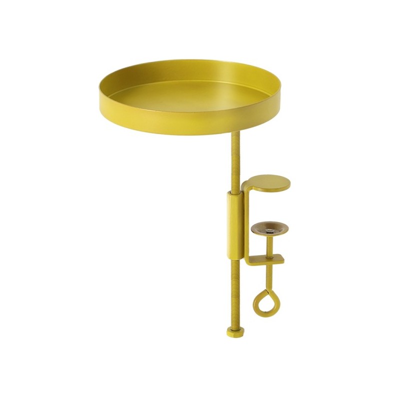 Esschert Design Pince de rebord de fenêtre ronde dorée S Ø14xh20,9cm métal