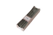 Boltze Home Bougies Twisto boîte de 6 pièces Ø2x20cm gris