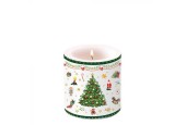 Ambiente Bougie petite Noël Evergreen Blanc