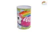 Tirelire licorne métal 8,5x11,5cm
