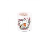 Ambiente Candle petit Robin en couronne