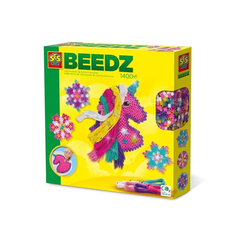 Ses Beedz Strijkkralen - Unicorn met manen