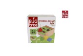 Big Tree vormenstoof hout vierkant 18x18x10cm