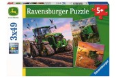 Ravensburger puzzel John Deere in actie 3x49 stukjes