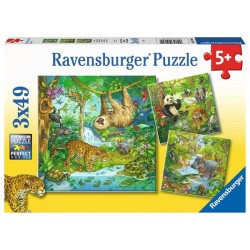 Ravensburger puzzel In het oerwoud 3x49 stukjes