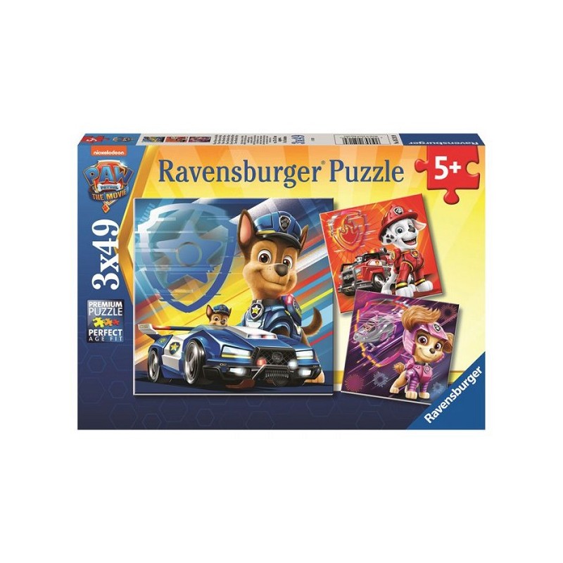 Ravensburger puzzle Paw Patrol Le Film 3x49 pièces