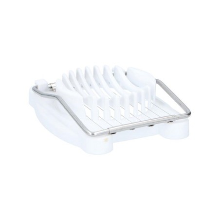 Alpina eiersnijder kunststof/RVS wit 8x10,5cm