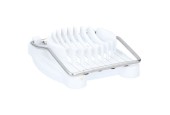 Alpina coupe-œufs plastique/acier inoxydable blanc 8x10,5cm
