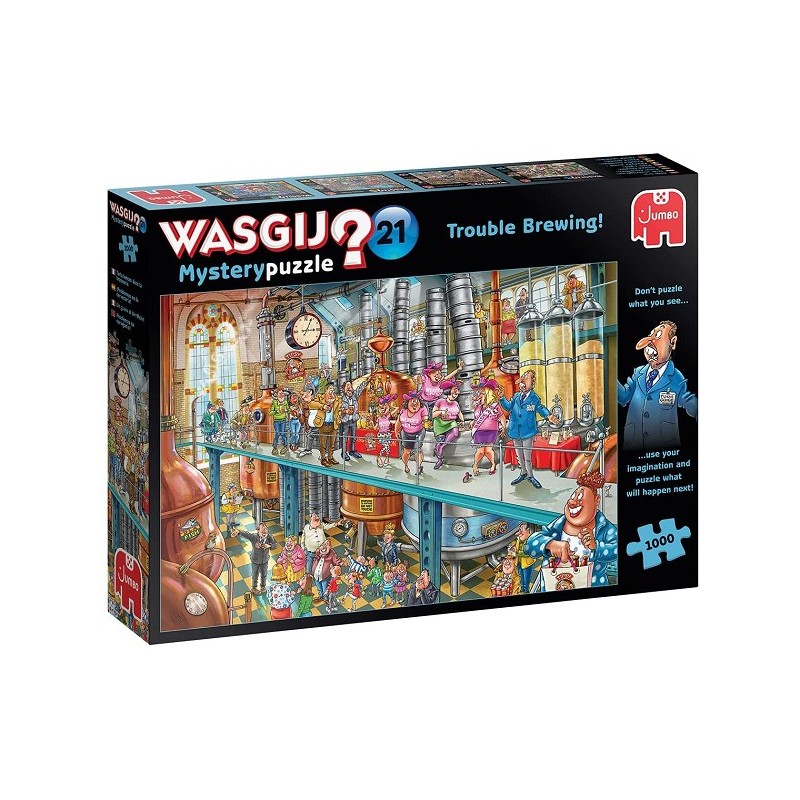 Puzzle Jumbo Wasgij Mystère 21 La vie à la brasserie 1000 pièces