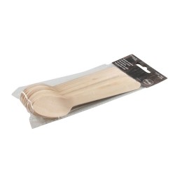 Houten lepel pakje a 12 stuks Bamboe 11cm