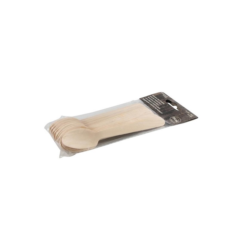 Cuillère à café en bois pack de 12 pièces Bambou
