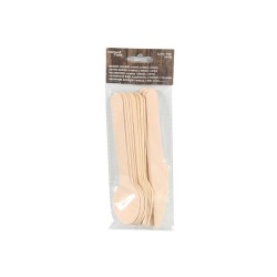 Ménagère en bois 12 pièces Bambou composé de 4 couteaux, 4 fourchettes et 4 cuillères