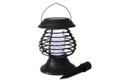 Insecten vanger LED/UV 22cm solar Zwart kunststof