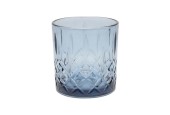 Whiskey/waterglas 345ml navy blauw doos a 6 stuks