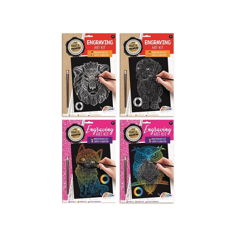 Grafix Scratch art set format A4