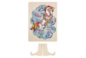 Grafix Puzzle en bois Licorne Formes uniques 130 pièces 30x22cm