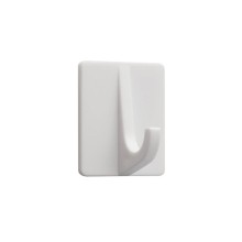 Tiger Baseline plakhaak rechthoek kunststof wit set a 4 stuks 32x42x31mm