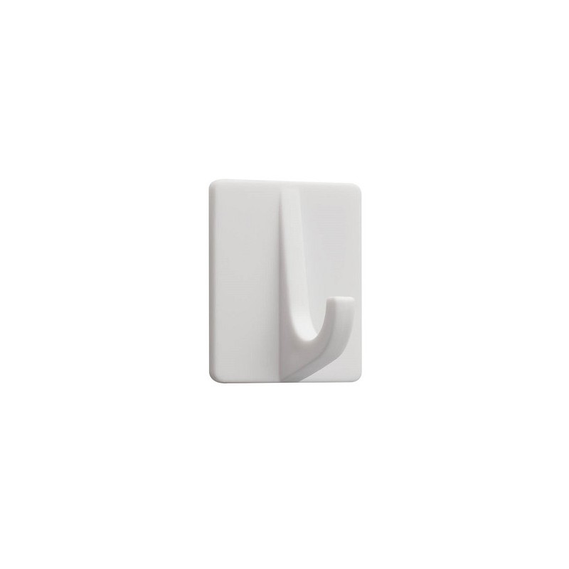 Tiger Baseline plakhaak rechthoek kunststof wit set a 4 stuks 32x42x31mm