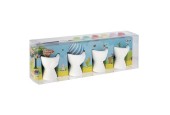 Grafix Peignez vos propres coquetiers de Pâques 4 pièces.