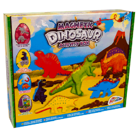 Grafix Boîte d'Activités Magnétique Dino 30x25cm 9-12 ans