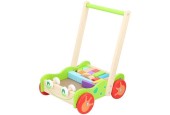Trotteur en bois 30x21x40cm avec 20 blocs