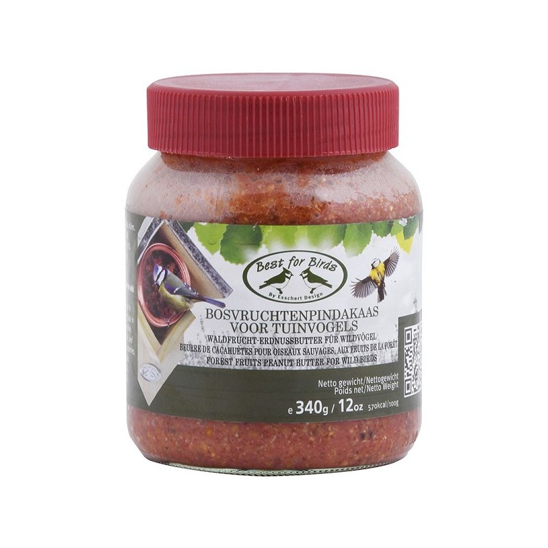 Esschert Design Bosvruchtenpindakaas voor tuinvogels 340gr.