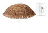 Parasol en raphia Ø180cm marron
