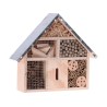Toiture en bois et métal pour hôtel à insectes 29,5x28cm