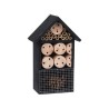 Insectenhotel hout 25cm zwart