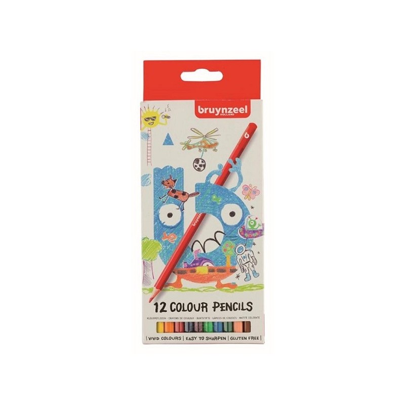 Bruynzeel 12 Kleurpotloden lang