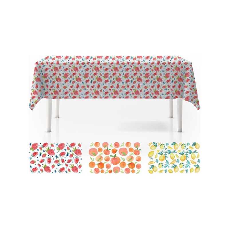Nappe fruits avec flanelle 130x180cm