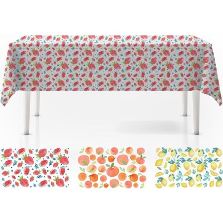 Nappe fruits avec flanelle 130x180cm