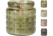 Citronella kaars in glazen pot Ø11x12cm