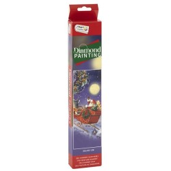 Grafix Diamond Painting kerst slee 30x40cm (eclusief lijst)