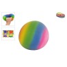 Anti stress giant rainbow sqeeze bal 16cm
