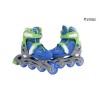 Street Rider Rollers en ligne hardboot bleu réglable taille 30-33 abec 7