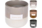 Bougie parfumée dans un pot en céramique Ø9x9cm